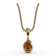 Statement Ruby and Diamond Pendant