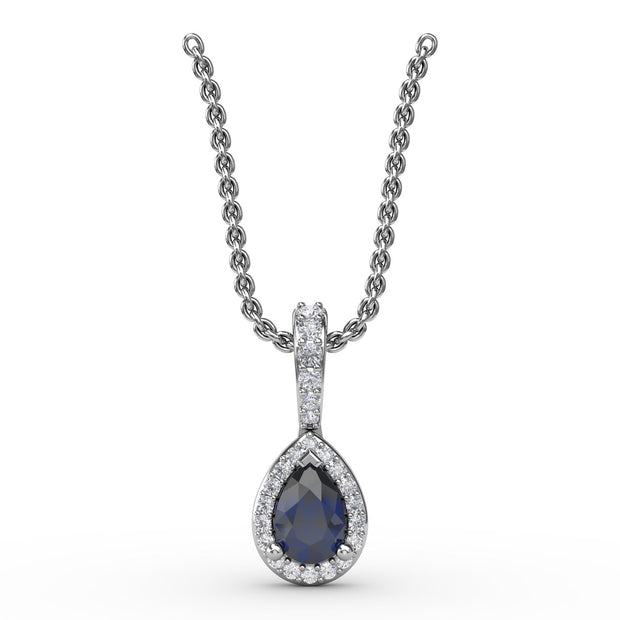 Statement Sapphire and Diamond Pendant