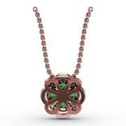 Love in Bloom Emerald and Diamond Pendant
