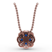 Love in Bloom Sapphire and Diamond Pendant