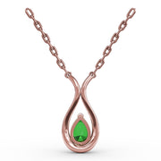 Feel The Love Emerald and Diamond Pendant