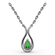 Feel The Love Emerald and Diamond Pendant
