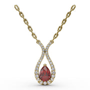 Feel The Love Ruby and Diamond Pendant