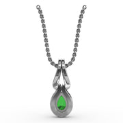 Make A Statement Emerald and Diamond Pendant