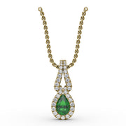 Make A Statement Emerald and Diamond Pendant