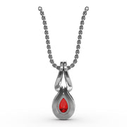 Make A Statement Ruby and Diamond Pendant