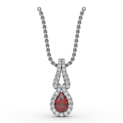 Make A Statement Ruby and Diamond Pendant