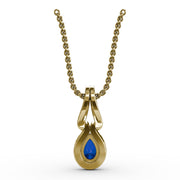 Make A Statement Sapphire and Diamond Pendant