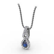 Make A Statement Sapphire and Diamond Pendant