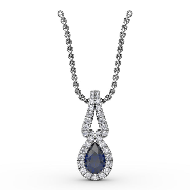 Make A Statement Sapphire and Diamond Pendant