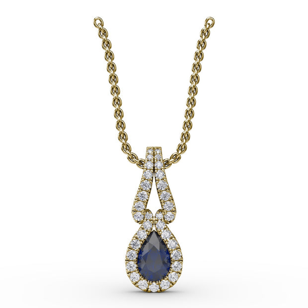 Make A Statement Sapphire and Diamond Pendant