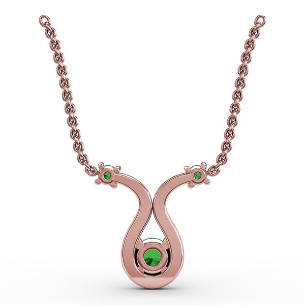 Full of Life Emerald and Diamond Pendant