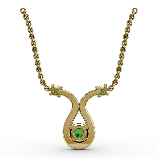 Full of Life Emerald and Diamond Pendant