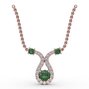 Full of Life Emerald and Diamond Pendant