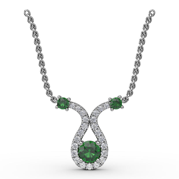 Full of Life Emerald and Diamond Pendant