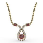 Full of Life Ruby and Diamond Pendant