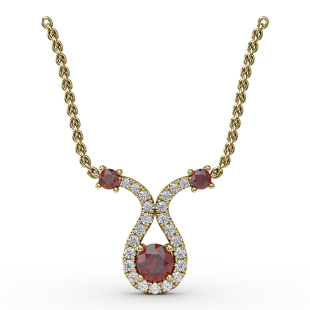 Full of Life Ruby and Diamond Pendant