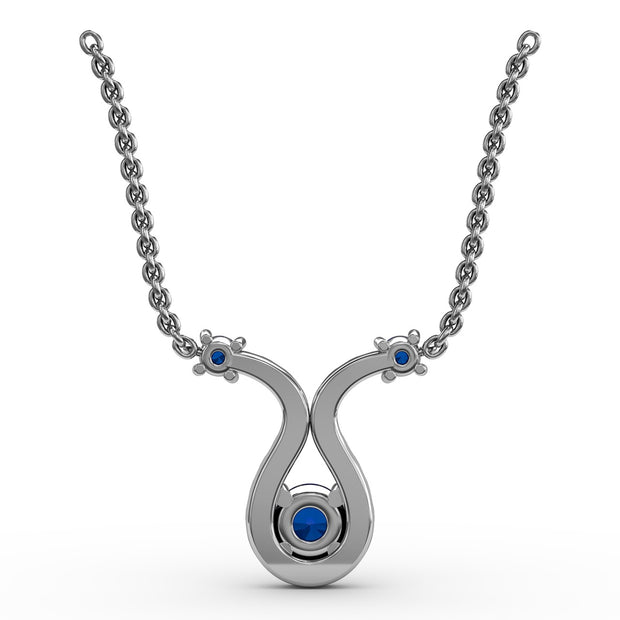 Full of Life Sapphire and Diamond Pendant