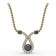 Full of Life Sapphire and Diamond Pendant