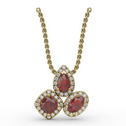 Never Dull Your Shine Ruby and Diamond Pendant