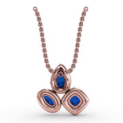 Never Dull Your Shine Sapphire and Diamond Pendant