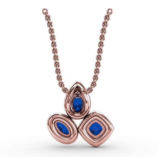 Never Dull Your Shine Sapphire and Diamond Pendant