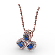 Never Dull Your Shine Sapphire and Diamond Pendant