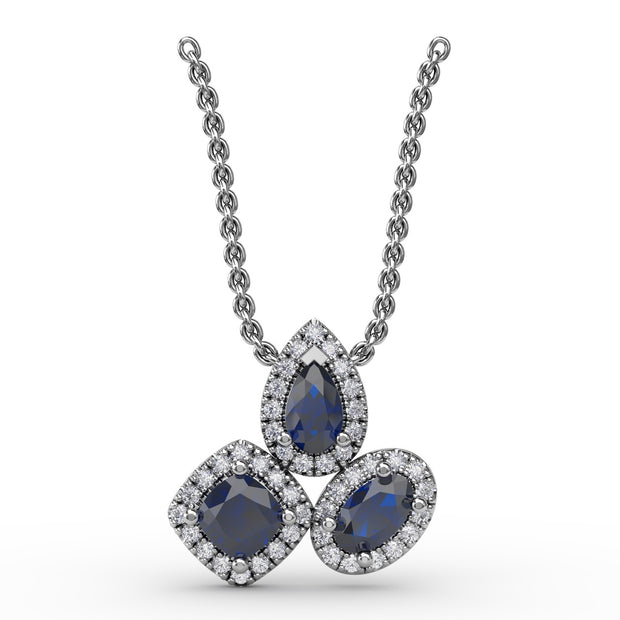 Never Dull Your Shine Sapphire and Diamond Pendant
