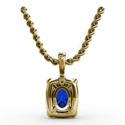 Feel The Elegance Sapphire and Diamond Pendant