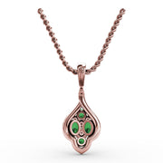 Precious Emerald and Diamond Pendant