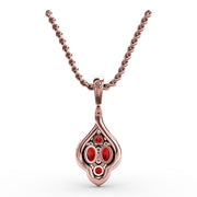 Precious Ruby and Diamond Pendant