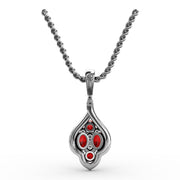 Precious Ruby and Diamond Pendant