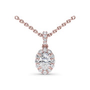 Diamond Halo Necklace