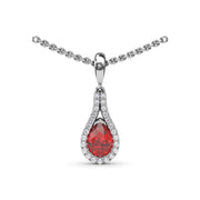 Ruby and Diamond Wrap Pendant