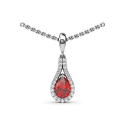 Ruby and Diamond Wrap Pendant