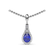 Sapphire and Diamond Wrap Pendant
