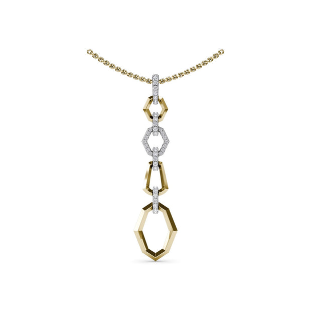 Lynq Geometric Long Pendant
