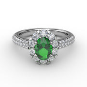 Blossoming Halo Ring