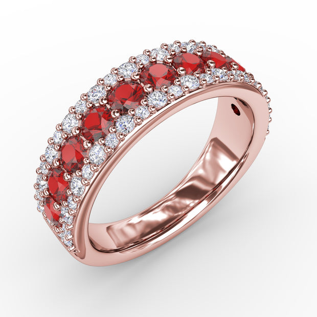 No One Like You Ruby and Diamond Ring