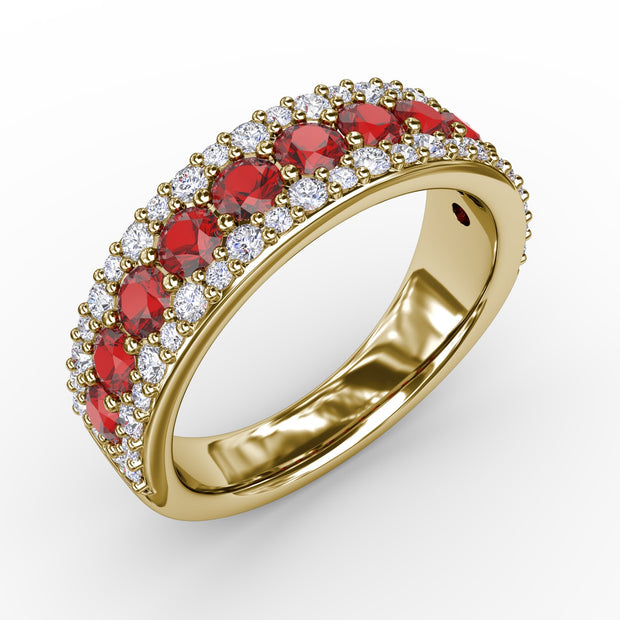 No One Like You Ruby and Diamond Ring