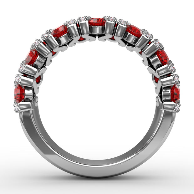 Make A Statement Ruby And Diamond Ring