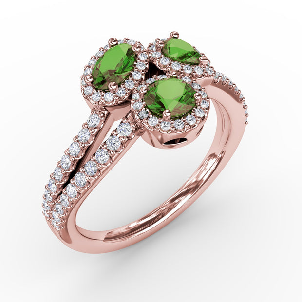 Feel The Elegance Emerald and Diamond Ring