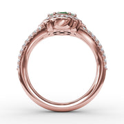 Make A Statement Emerald and Diamond Ring