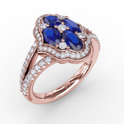 Make A Statement Sapphire and Diamond Ring