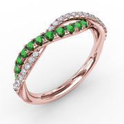 Infinite Love Emerald and Diamond Ring