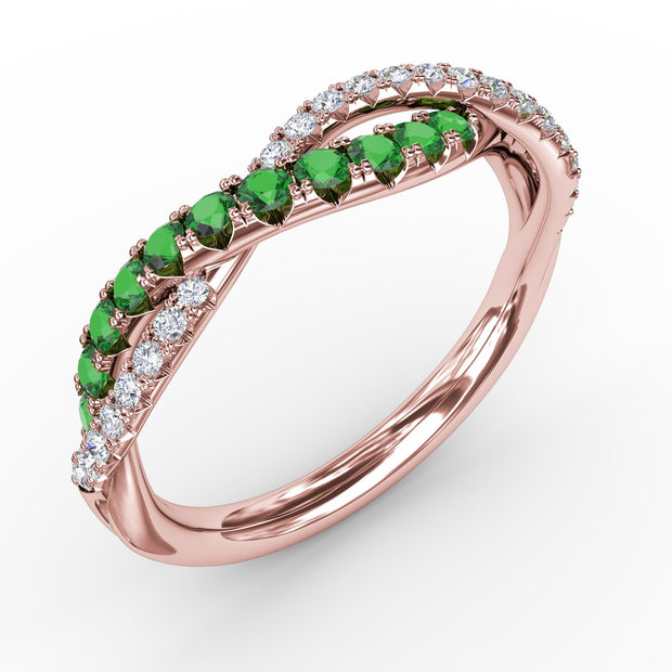 Infinite Love Emerald and Diamond Ring