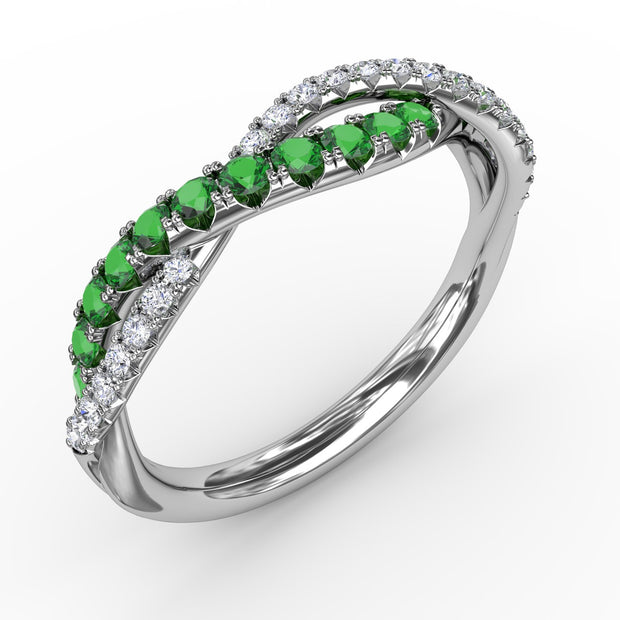 Infinite Love Emerald and Diamond Ring