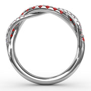 Infinite Love Ruby and Diamond Ring