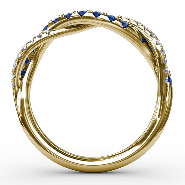 Infinite Love Sapphire and Diamond Ring