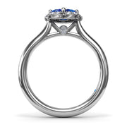 Floral Sapphire and Diamond Ring